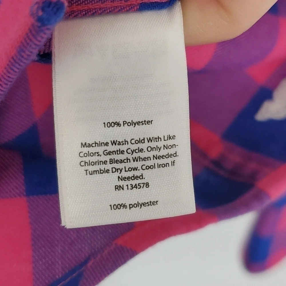 Vineyard Vines Relaxed Carmel Buffalo Check Performance Flannel Womens 4 Cotton